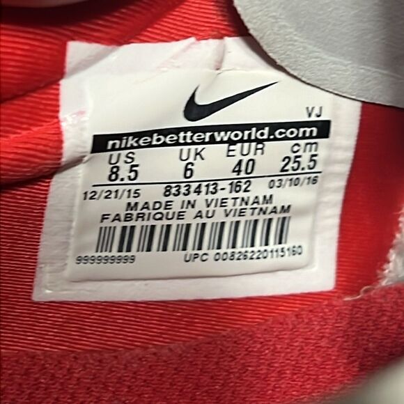 🔥🔥 NIKE Women's Free TR 6 Training Running Shoes White Red 833413-162 - GUC - Picture 14 of 16